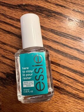 essie 'Here to Stay' Base Coat - Clear Nail Polish Protection Layer
